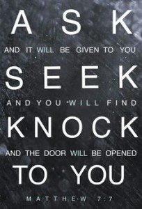 ask seek knock